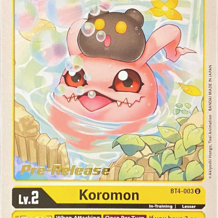 Koromon [BT4-003] [Great Legend Pre-Release Promos]