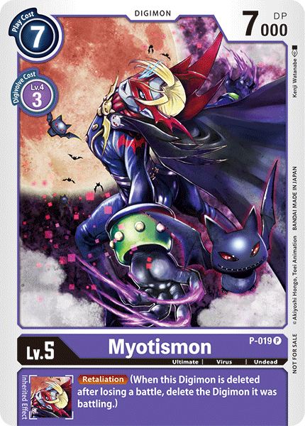 digimon birthday card Myotismon [P-019] [Promotional Cards] – TokenMTG