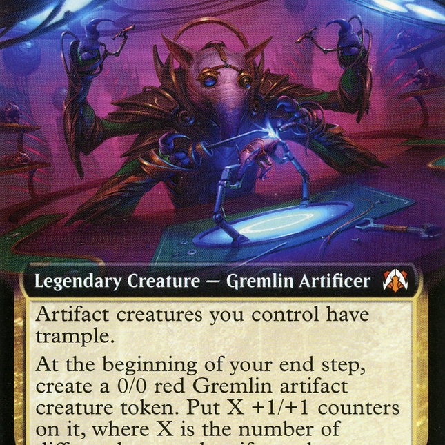 Gimbal, Gremlin Prodigy (Extended Art) [March of the Machine Commander]