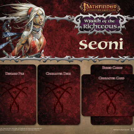 Ultra PRO: Playmat - Pathfinder (4 Wrath of the Righteous Expansion Deck Mats)