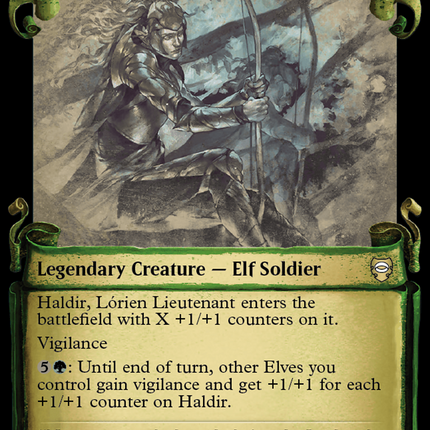 Haldir, Lorien Lieutenant [The Lord of the Rings: Tales of Middle-Earth Commander Showcase Scrolls]