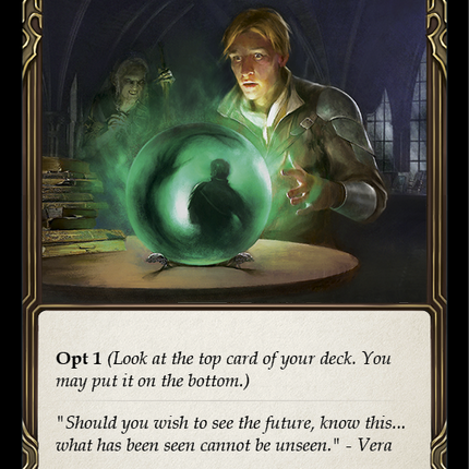 Fate Foreseen (Yellow) [ARC201-C] (Arcane Rising)  1st Edition Rainbow Foil