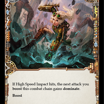 High Speed Impact (Yellow) [CRU107] (Crucible of War)  1st Edition Rainbow Foil