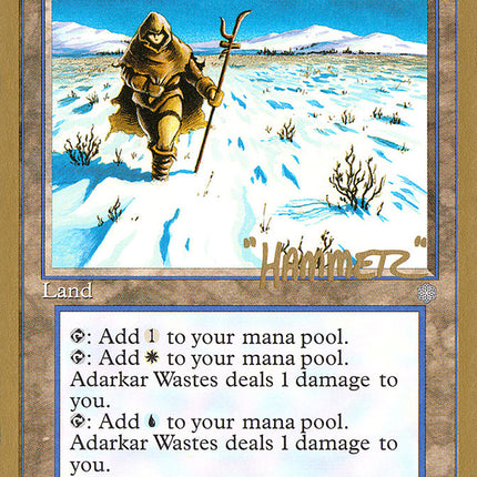 Adarkar Wastes (Shawn "Hammer" Regnier) [Pro Tour Collector Set]