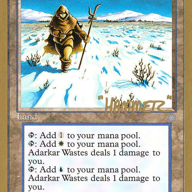 Adarkar Wastes (Shawn "Hammer" Regnier) [Pro Tour Collector Set]