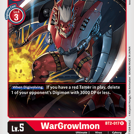 WarGrowlmon [BT2-017] (Alternate Art) [Release Special Booster Ver.1.0]