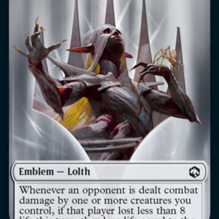Treasure // Lolth, Spider Queen Emblem Double-Sided Token [Dungeons & Dragons: Adventures in the Forgotten Realms Tokens]