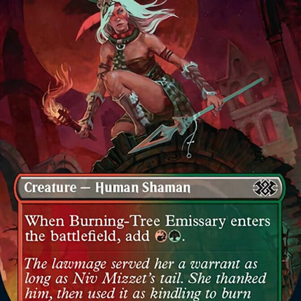 Burning-Tree Emissary (Borderless Alternate Art) [Double Masters 2022]