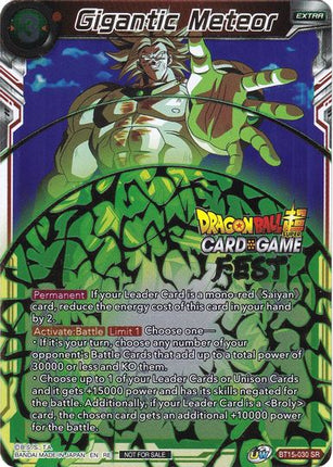 Gigantic Meteor (Card Game Fest 2022) (BT15-030) [Tournament Promotion Cards]