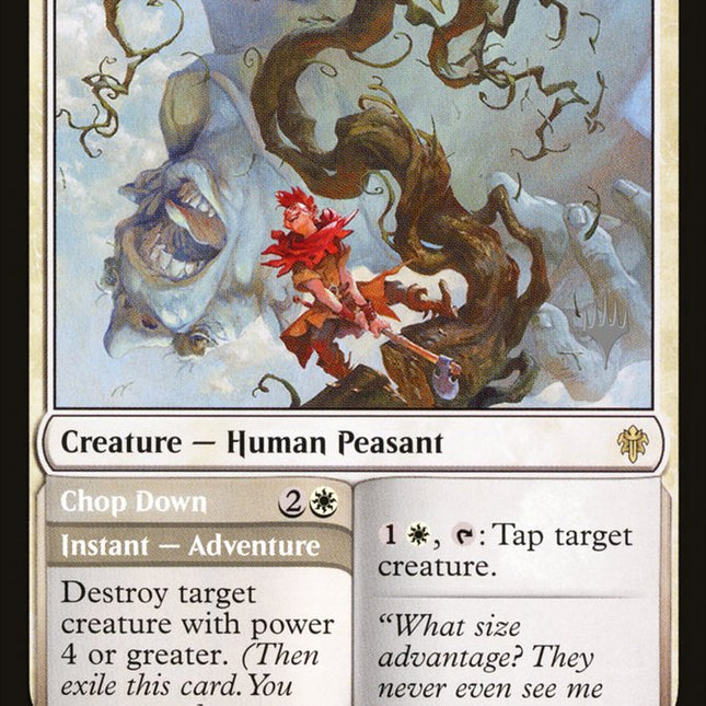 Giant Killer // Chop Down (Promo Pack) [Throne of Eldraine Promos]