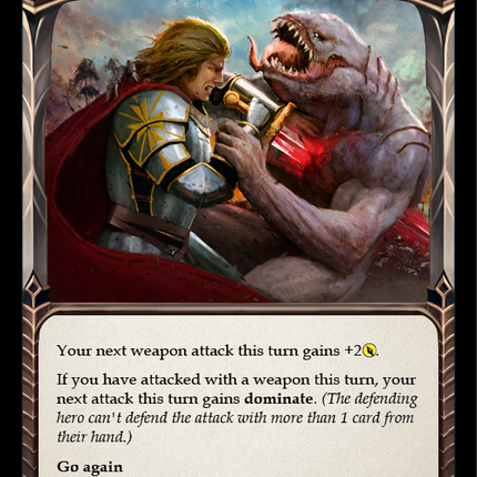 Push Forward (Yellow) [U-CRU095] (Crucible of War Unlimited)  Unlimited Rainbow Foil