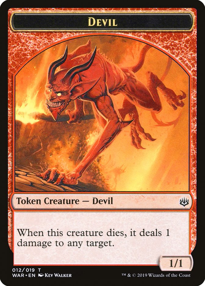 Devil Token [War of the Spark Tokens] – TokenMTG