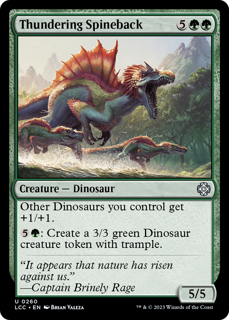 Thundering Spineback [The Lost Caverns of Ixalan Commander] – TokenMTG