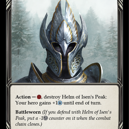 Helm of Isen's Peak [BVO004-C] (Bravo Hero Deck)  1st Edition Normal