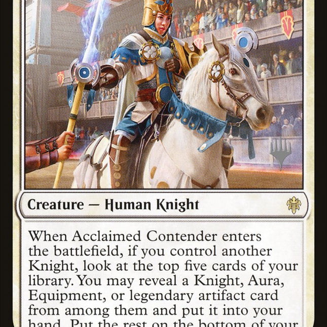 Acclaimed Contender (Promo Pack) [Throne of Eldraine Promos]