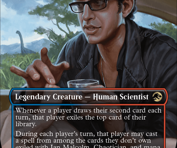 Ian Malcolm, Chaotician (Borderless) [Jurassic World Collection] – TokenMTG