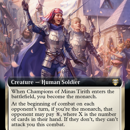 Champions of Minas Tirith (Extended Art) [The Lord of the Rings: Tales TokenMTG Champions of Minas Tirith (Extended Art) [The Lord of the Rings: Tales TokenMTG