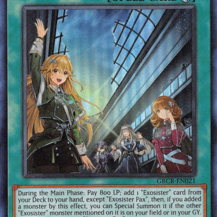 best deck in yugioh legacy of the duelist Exosister Pax [GRCR-EN021] Ultra Rare – TokenMTG