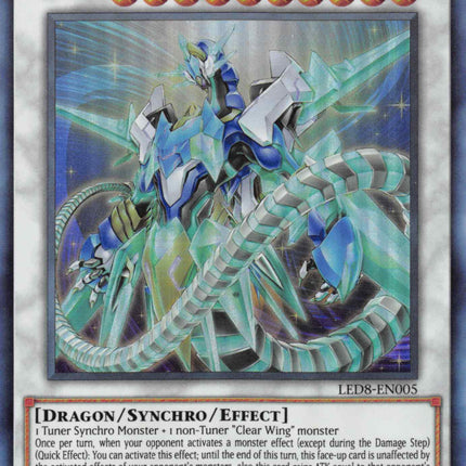 Crystal Clear Wing Synchro Dragon [LED8-EN005] Ultra Rare