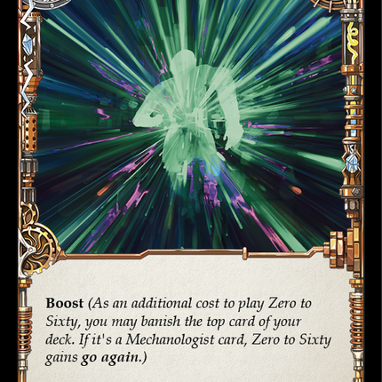 Zero to Sixty (Yellow) [U-ARC027] (Arcane Rising Unlimited)  Unlimited Rainbow Foil