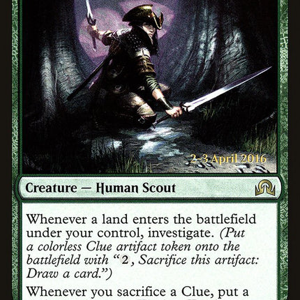 Tireless Tracker [Shadows over Innistrad Prerelease Promos]