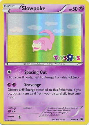 Slowpoke (32/83) (Toys R Us Promo) [XY: Generations]