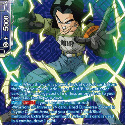 Android 17, Calm Judgement (Silver Foil) (BT20-033) [Power Absorbed]