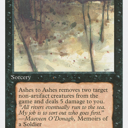 Ashes to Ashes [Fourth Edition]