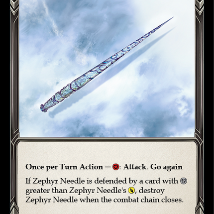 Zephyr Needle [U-CRU052] (Crucible of War Unlimited)  Unlimited Rainbow Foil