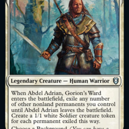 Abdel Adrian, Gorion's Ward [Commander Legends: Battle for Baldur's Gate]