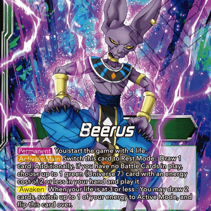 Beerus // Beerus, Victory at All Costs (BT16-046) [Realm of the Gods Prerelease Promos]