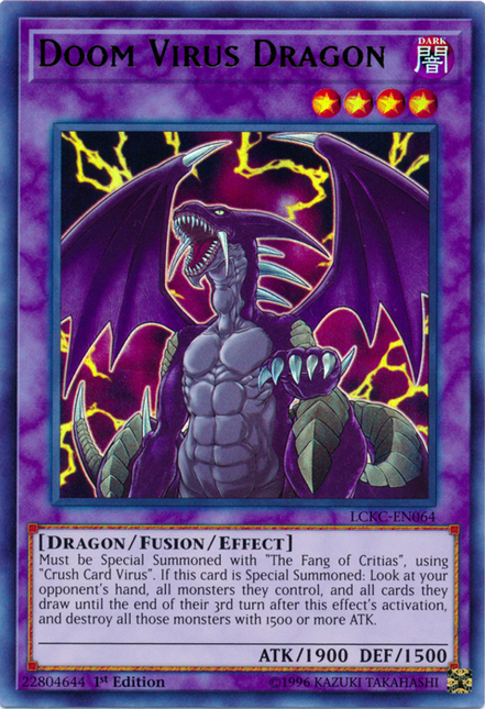 Doom Virus Dragon [LCKC-EN064] Ultra Rare – TokenMTG