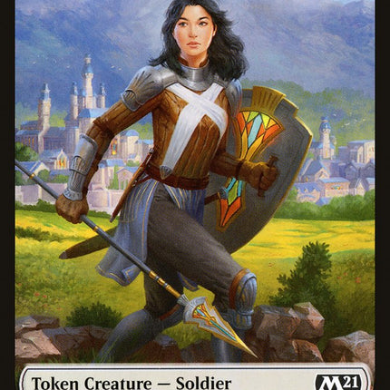Construct // Soldier Double-Sided Token [Core Set 2021 Tokens]