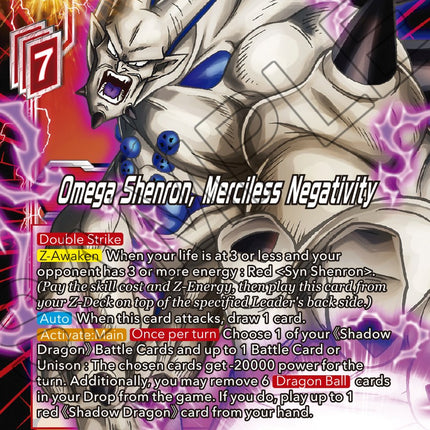 Omega Shenron, Merciless Negativity (BT18-004) [Dawn of the Z-Legends]