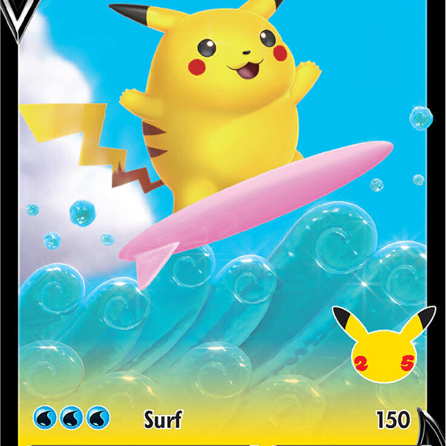 Surfing Pikachu V (008/025) [Celebrations: 25th Anniversary]
