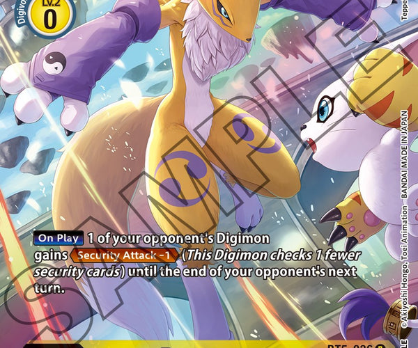 digimon renamon card Digimon TCG card EX8-031_P1 Renamon (X Antibody)