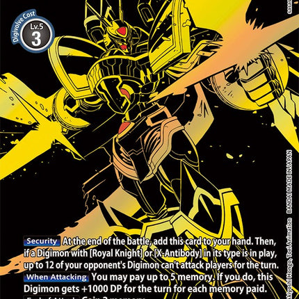 Alphamon [BT6-111] (Alternate Art) (Gold) [Double Diamond Promos]