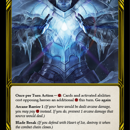 Heart of Ice (Golden) [FAB053] (Promo)  Cold Foil