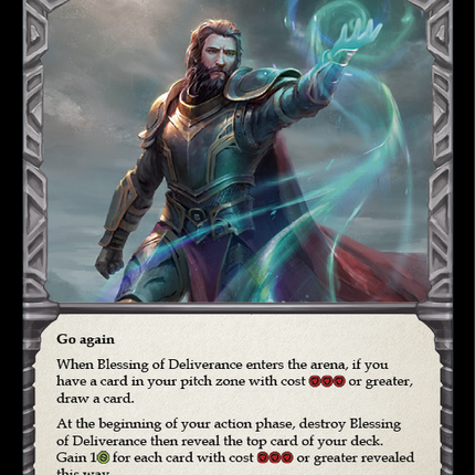 Blessing of Deliverance (Blue) [BVO021-R] (Bravo Hero Deck)  1st Edition Normal