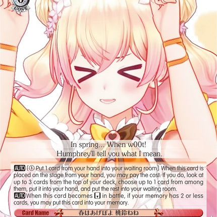 Getting Excited for Spring, Momosuzu Nene (HOL/W91-TE111 TD) [hololive production]