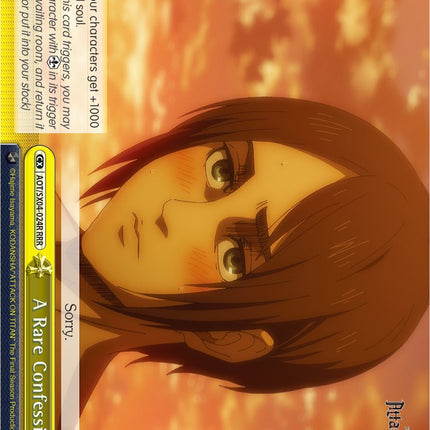 A Rare Confession (Foil) [Attack On Titan: Final Season]