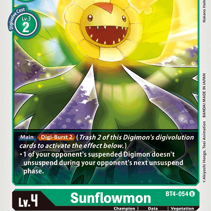Sunflowmon [BT4-054] [Great Legend]