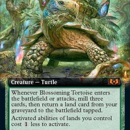 Blossoming Tortoise (Extended Art) [Wilds of Eldraine]
