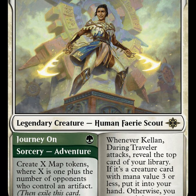 kellan mtg card Kellan, the Fae-Blooded AURA and EQUIPMENT WoE Magic Custom Commander Deck you may put it into your graveyard Kellan Joins Up | Outlaws