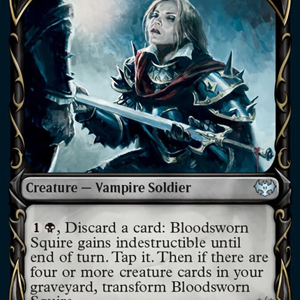 Bloodsworn Squire // Bloodsworn Knight (Showcase Fang Frame) [Innistrad: Crimson Vow]