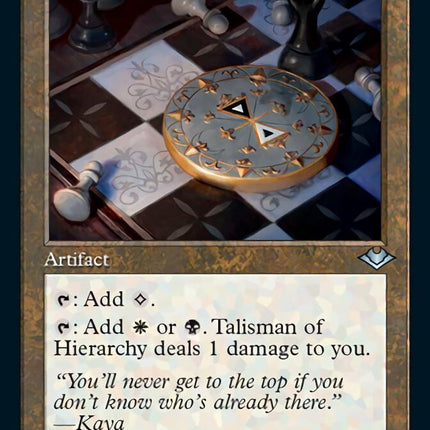 Talisman of Hierarchy (Retro Foil Etched) [Modern Horizons 2]