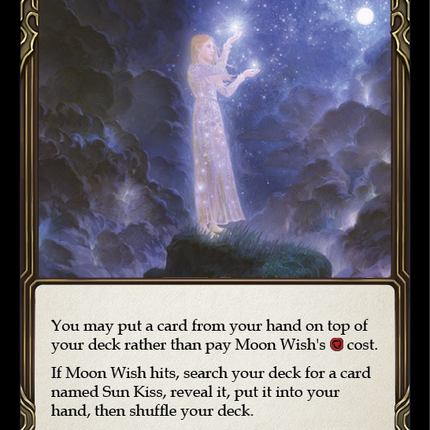 Moon Wish (Red) [U-ARC185] (Arcane Rising Unlimited)  Unlimited Rainbow Foil