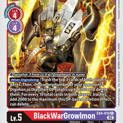 BlackWarGrowlmon [EX4-010] [Alternative Being Booster]