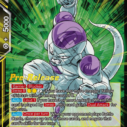 Frieza, Waiting To See (BT21-121) [Wild Resurgence Pre-Release Cards]