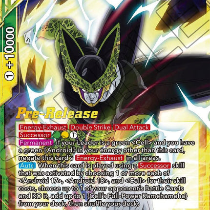 Cell, Ultimate Lifeform of Despair (BT21-145) [Wild Resurgence Pre-Release Cards]